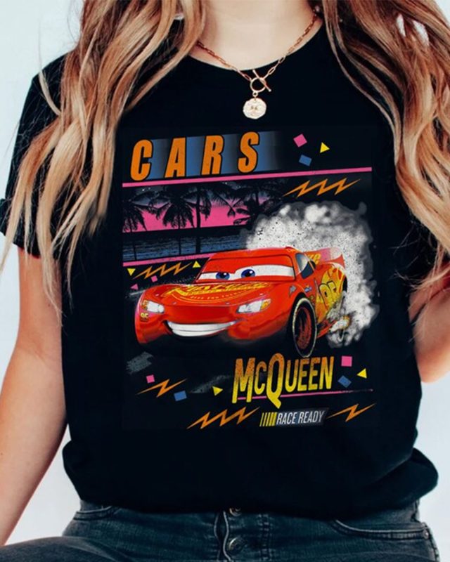 Palm Tree Sunset - Lightning McQueen Shirt - RoiandRow