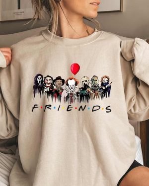 Horror Characters Friends- Halloween Shirt