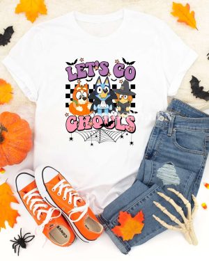 Halloween Bluey Trick Or Treat Funny Ghost Shirt