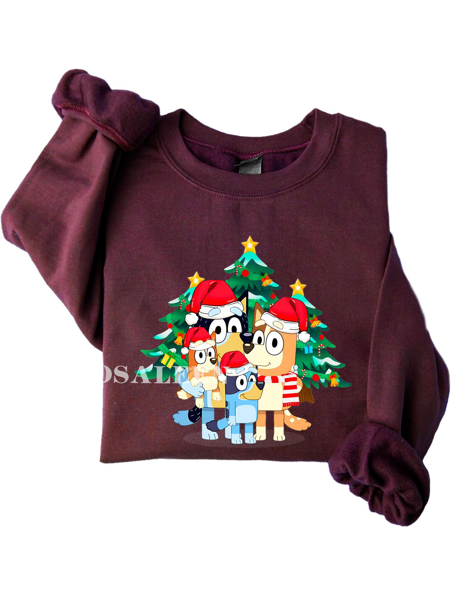 Bluey Christmas Tree Sweatshirt, T-Shirt - RoiandRow