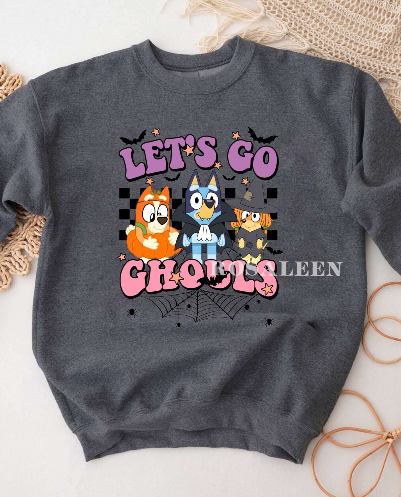 Lets Go Ghouls Bluey Halloween Shirt For Adult Kids, Bluey Hocus