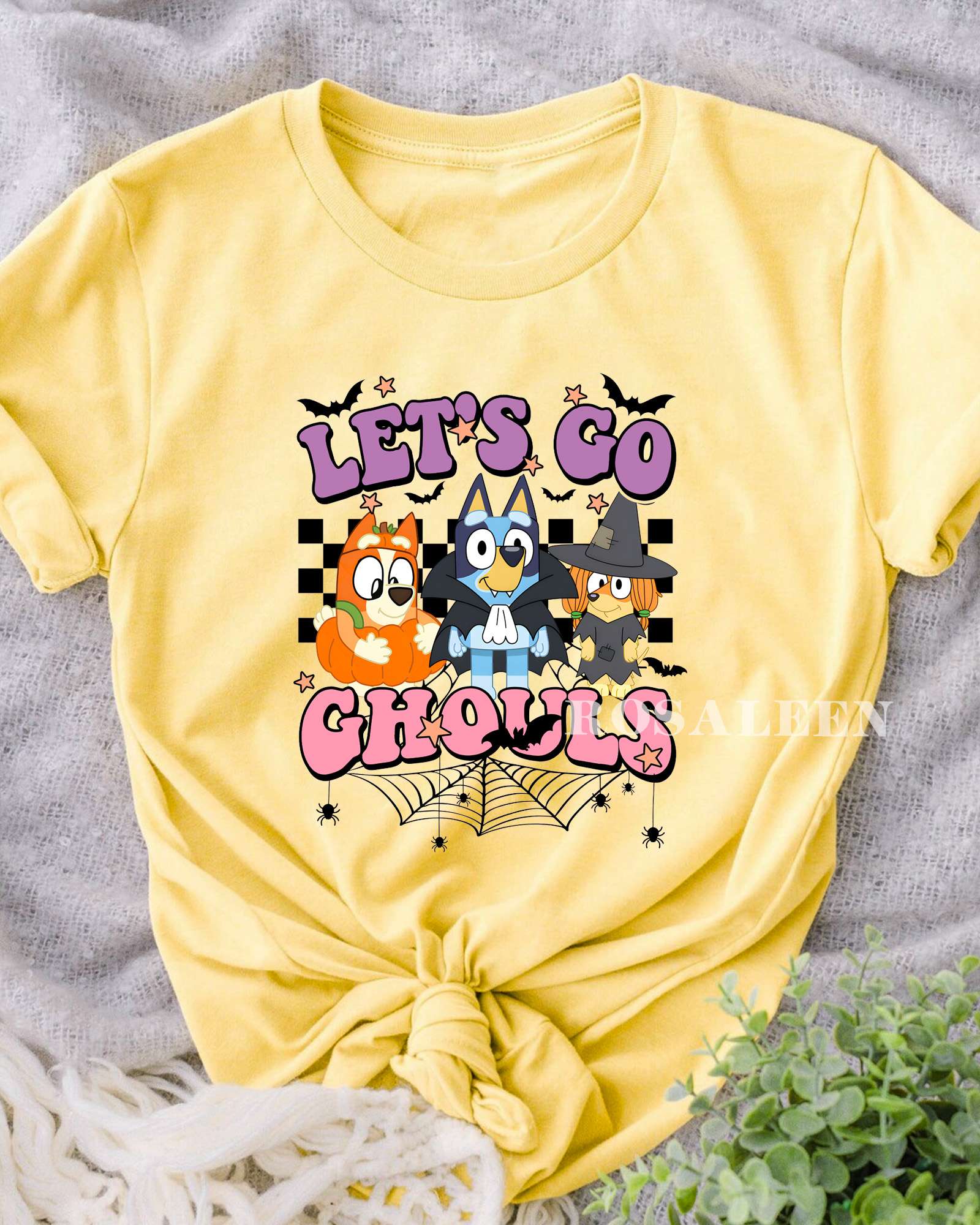 Lets Go Ghouls Bluey Halloween Shirt For Adult Kids, Bluey Hocus