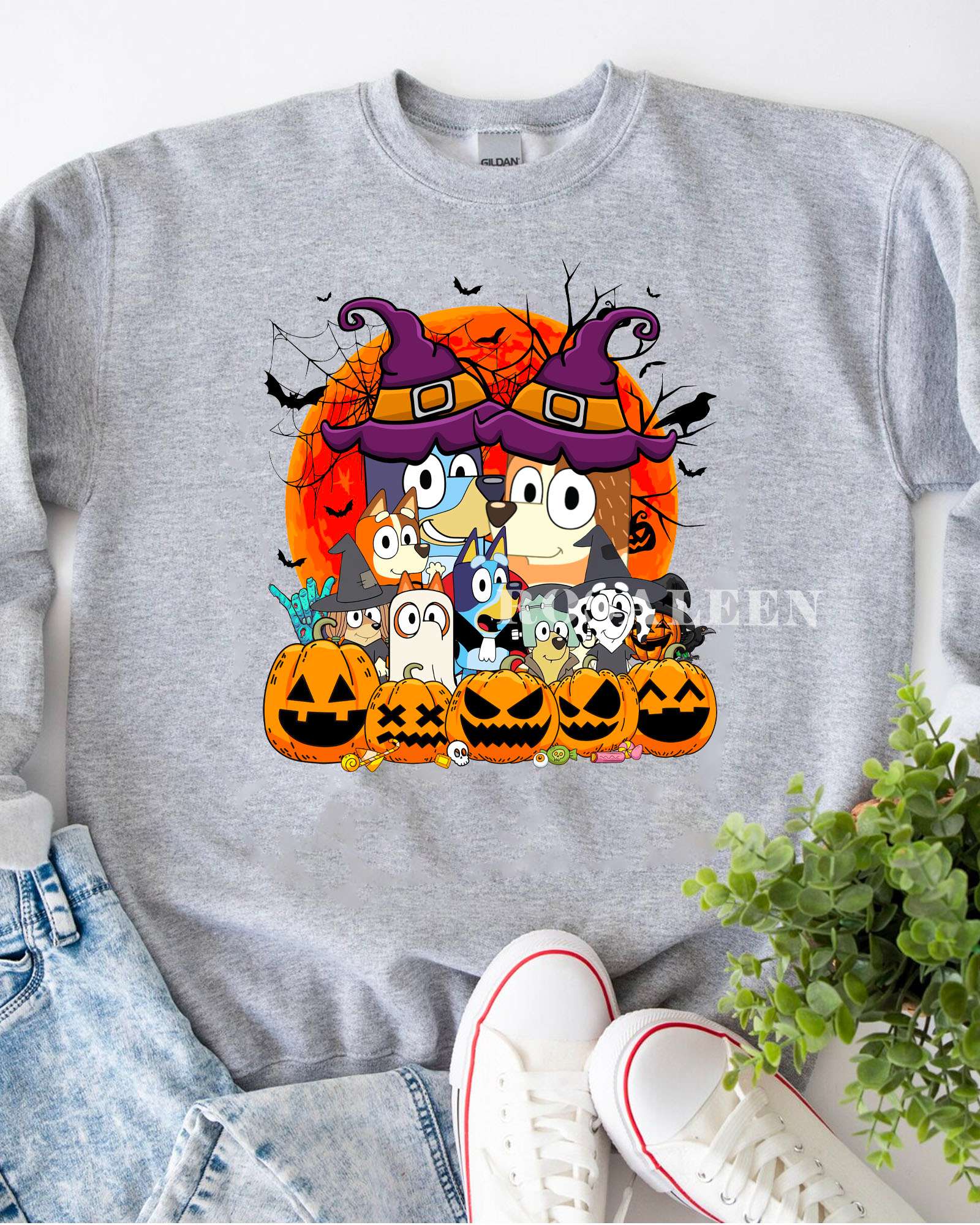 Bluey dog and friends Bluey co since 2018 halloween cute shirt