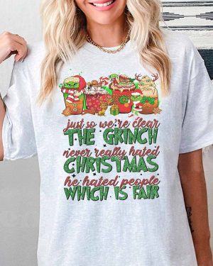 The Grinch never really hated Christmas – Christmas Sweatshirt
