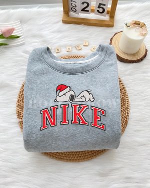 Snoopy Sleep Christmas – Embroidered Sweatshirt