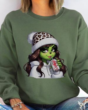 Grinch Coca Diet – Christmas Sweatshirt