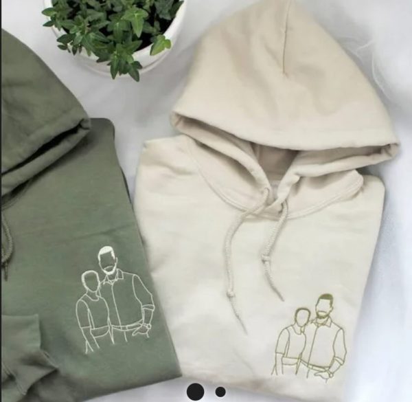 Custom couple – Embroidered Sweatshirt