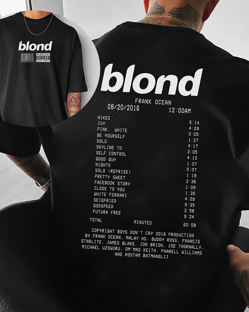 Frank Ocean Shirt, Frank Ocean Blonde Shirt, Blonde Album 2023 T-shirt  PC2194
